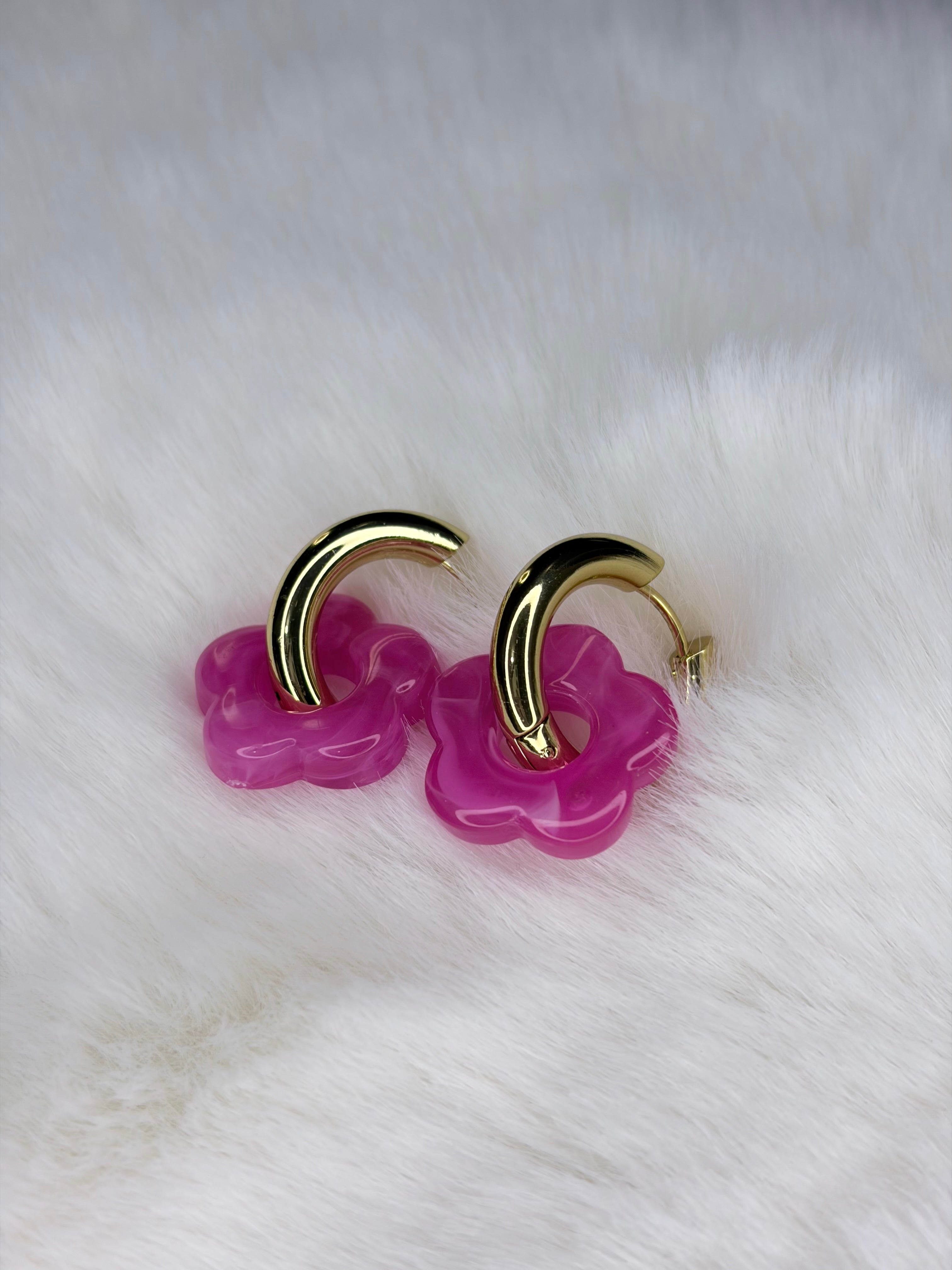Boucle Fleurs de Jade